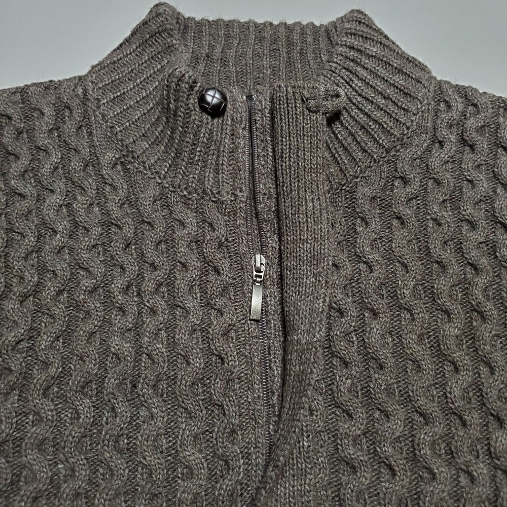 PARC 81 Quarter Zip Knit Sweater Nock Turtleneck 3/4 Zip Size XXL